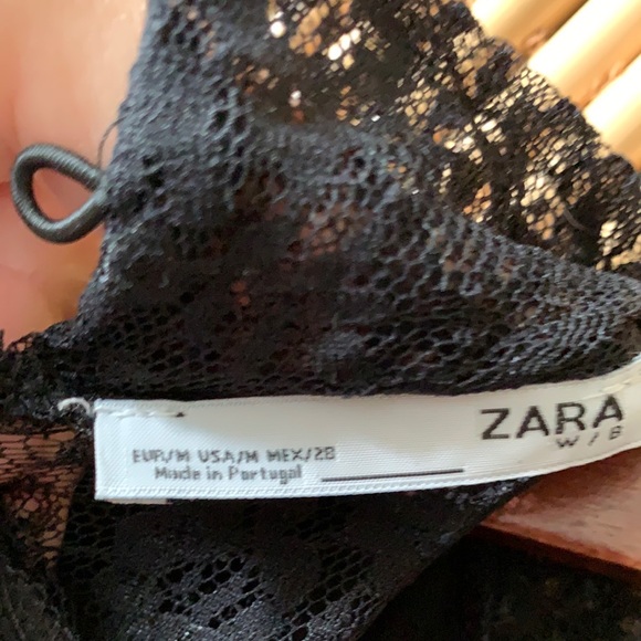 Zara black lace dress. Size US M - Picture 5 of 5